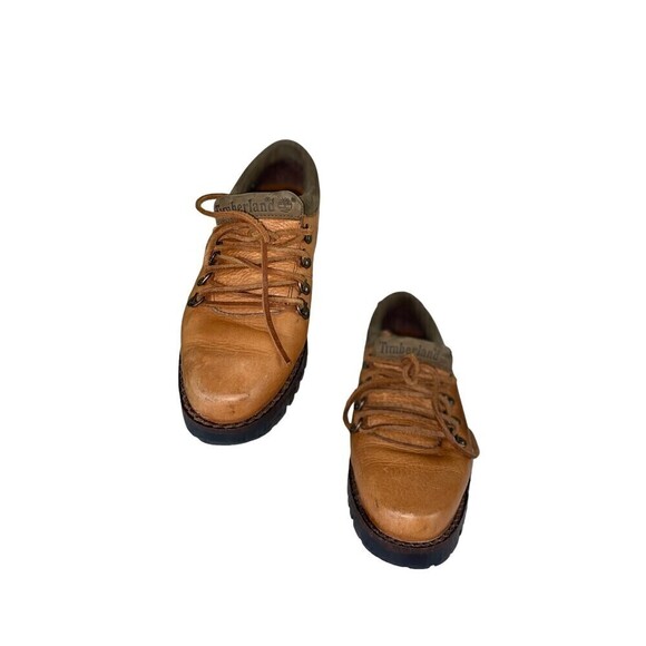 Timberland Shoes - Timberland Brown Womens Size 5.5M Pebbled Leather Chukka Boots Italy